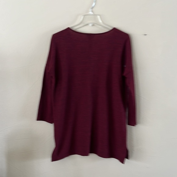 Old Navy pull over pocket long sleeves red wine color scoop neck size M - Picture 5 of 13